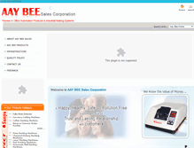 Tablet Screenshot of aaybeesalescorp.com